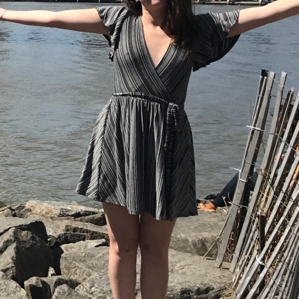 Urban Outfitters Cotton Wrap Dress